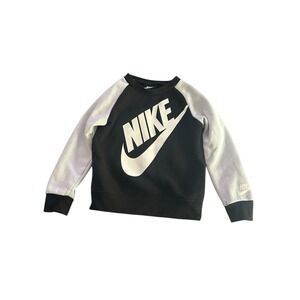 Nike‎ Toddler Size 3T Pullover Black With Gray Sleeves Sweatshirt